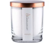 Bougie sable Midnight parfumée design luxe en verre transparent