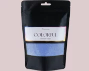 Recharge bougie poudre bleu foncé inodore 330g décoration design haut de gamme