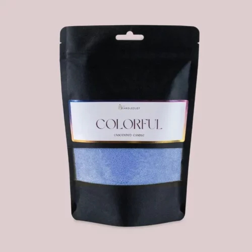 Recharge bougie poudre bleu foncé inodore 330g décoration design haut de gamme