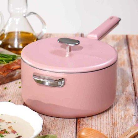 casserole inox 20 cm couleur guimauve cuisine design